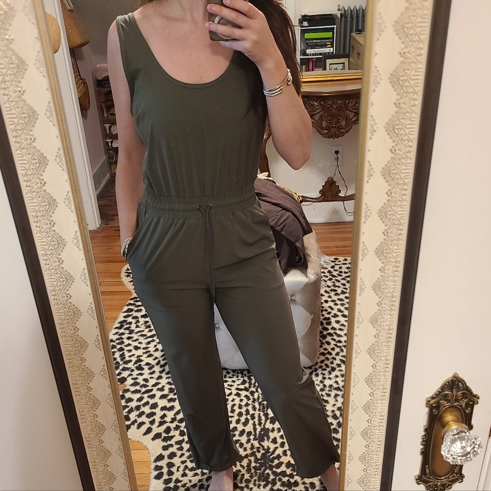 Traveler Jumpsuit in Olive Green